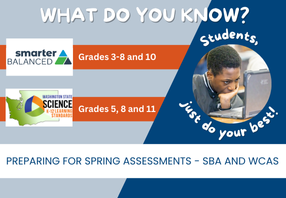  Smarter Balanced and Science assessments begin April 14